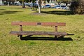 English: The Bicentennial seat at the Public Gardens at Murchison, Victoria