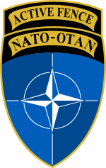 Thumbnail for File:NATO AIRCOM insignia for Operation Active Fence.svg