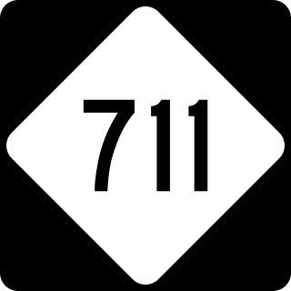 <span class="mw-page-title-main">North Carolina Highway 711</span> State highway in Robeson County, North Carolina, US