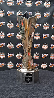 The National Lacrosse League Cup replaced the Champion's Cup in 2018 NLL Cup.jpg
