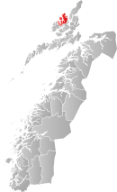 Vị trí Øksnes tại Nordland