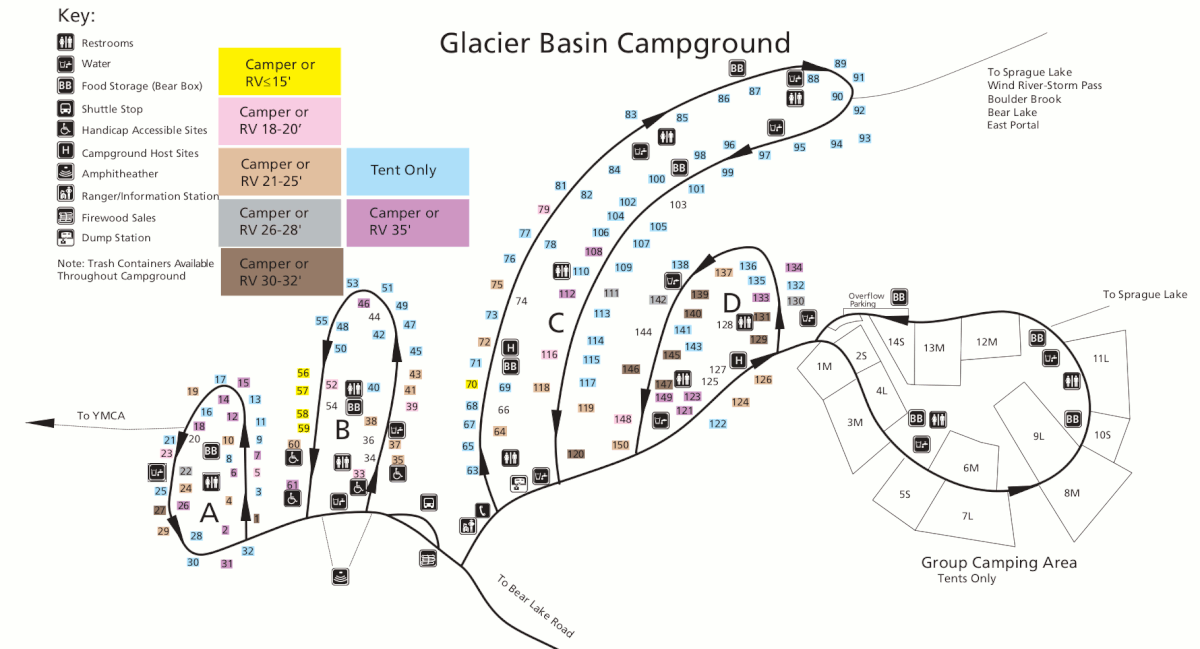moraine park campground map File Nps Rocky Mountain Glacier Basin Campground Map Gif Wikimedia Commons moraine park campground map