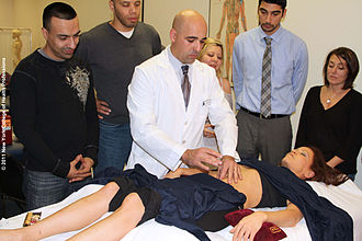 Clinical demonstration of acupuncture NY College Acpuncture demo.jpg