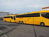 Čeština: Autobusové nádraží Praha Na Knížecí.