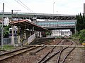 木津川駅は貨物取扱駅であった名残で構内は広くなっている