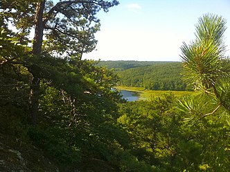 Narragansett Trail's Lantern Hill view of Lantern Hill Pond.jpg