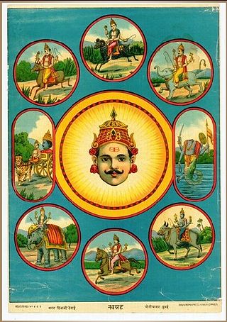 <span class="mw-page-title-main">Navagraha</span> The 9 planets of vedic astrology