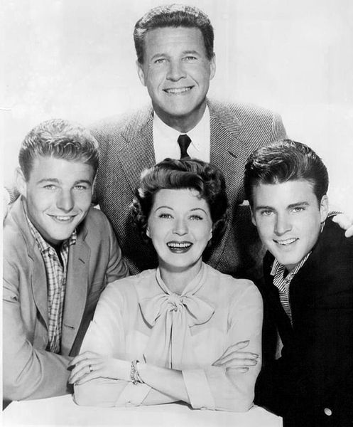 The Nelson family; (clockwise from top) Ozzie, Ricky, Harriet and David, 1960