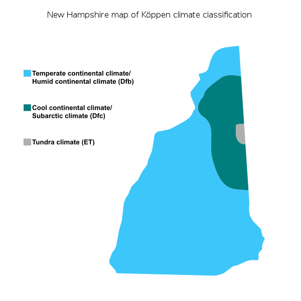 File:New Hampshire map of Köppen climate classification.svg