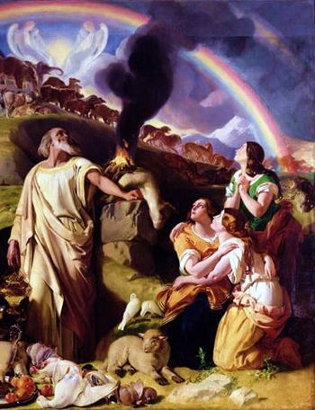 English: Noah's sacrifice