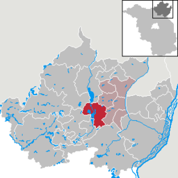 Läget för kommunen Oberuckersee i Landkreis Uckermark