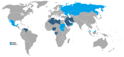 Plassering av OPEC