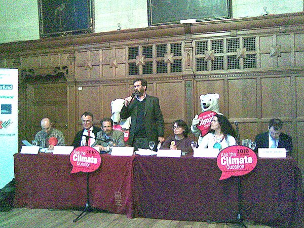 Oxford East candidates in the 2010 general election at a climate change hustings.