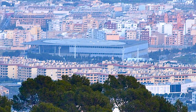 Image: Palma Arena vist des Coll de Sa Creu