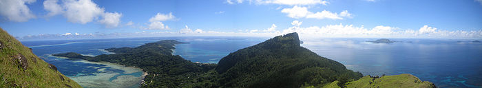 Vue sur le mont Duff depuis le mont Mokoto