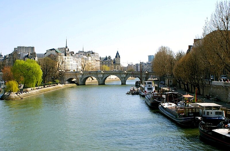Archivo:Paris, Seine River and Pont Neuf, Ile de La Cité.jpg