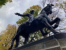 Paul Revere Equestrian Statue by Cyrus Edwin Dallin on Paul Revere Mall (2022) Paul Revere Equestrian Statue (2022).jpg