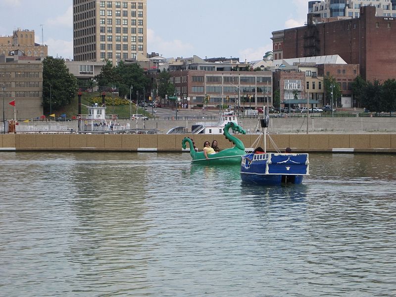 Pedal boats at Mud Island River Park. From Memphis on a budget