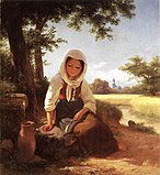 「泉での少女」(1847)