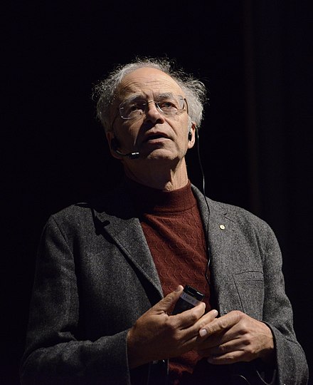 Singer lecturing in Porto Alegre, Brazil, in 2012