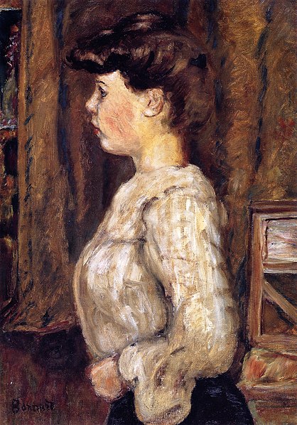 File:Pierre Bonnard Profile of a Girl in a White Blouse.jpg