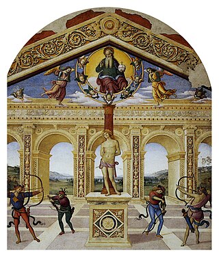 <i>The Martyrdom of St Sebastian</i> (Perugino) Fresco by Pietro Perugino