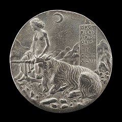 Innocence and Unicorn in a Moonlit Landscape [reverse]