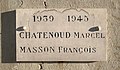 * Nomination Plaque 39-45 sur le monument aux morts de Niévroz (mai 2020) : CHANTENOUD Marcel et MASSON François. --Benoît Prieur 09:01, 4 June 2020 (UTC) * Promotion  Support Good quality.--Horst J. Meuter 16:50, 4 June 2020 (UTC)