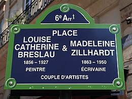 A Place Louise-Catherine-Breslau-et-Madeleine-Zillhardt cikk illusztrációs képe