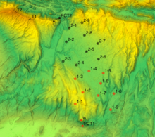 Carte topographique du plateau d'Albion et positions des Zones de Lancement (ZL) et autres systèmes.