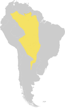 Pseudopaludicola boliviana range map.png