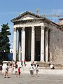 Der Augustus Tempel in Pula