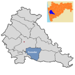 Pune district.png içinde Purandar tehsil