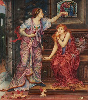 Queen Eleanor & Fair Rosamund, di Evelyn De Morgan