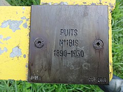 Puits no 1 bis, 1890 - 1950.