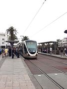 Rame du tramway de Rabat-Salé.