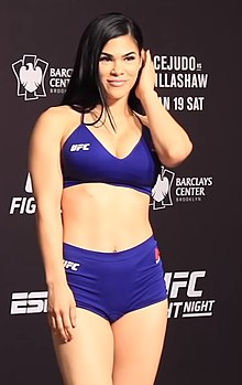 Rachael Ostovich poses after weigh-in.jpg