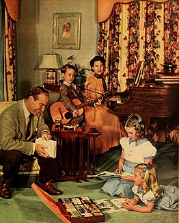 Edwards and family, 1952