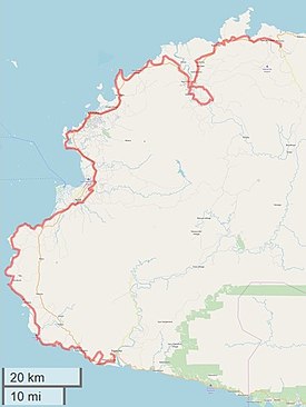 Rarawai-Kavanagasau engil temir yo'li OpenStreetMap map.jpg-da ta'kidlangan