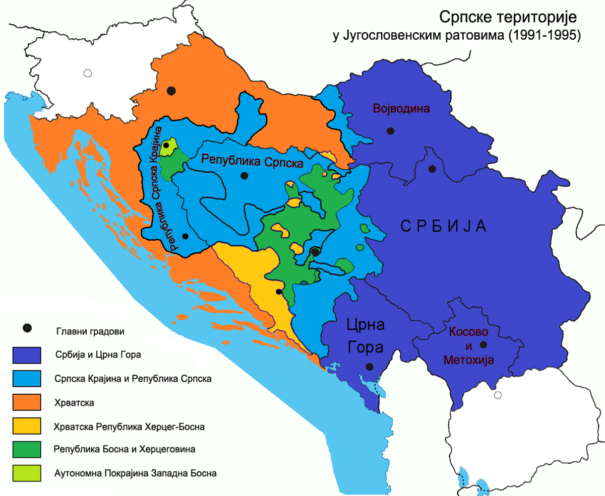 Этническая карта бывшей югославии