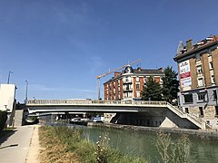 Pont de Vesle, actuel, partie sur le canal