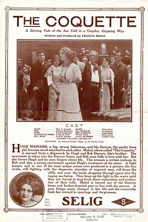 Beschreibung des Bildes Release Flyer für THE COQUETTE, 1911.jpg.