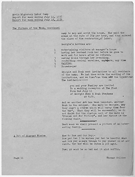 File:Report for Week Ending July 11, 1936 and Report for Week Ending July 18, 1936 - NARA - 296531 (page 13).gif