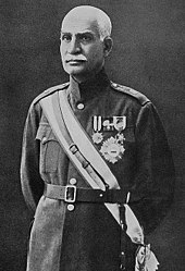 Reza Shah, the first Pahlavi king of Iran, in military uniform Reza-shah.jpg
