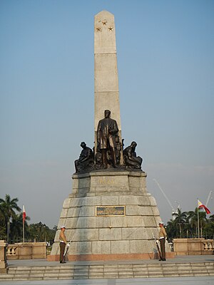 Statue of Dr. Jose Rizal. at the Luneta Park, Philippines c.1908