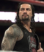 Roman Reigns won the award in 2022 and 2023. Roman Reigns Tribute to the Troops 2016.jpg