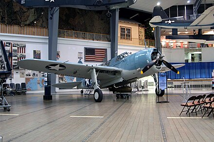 The SB2A of the National Museum of Naval Aviation.