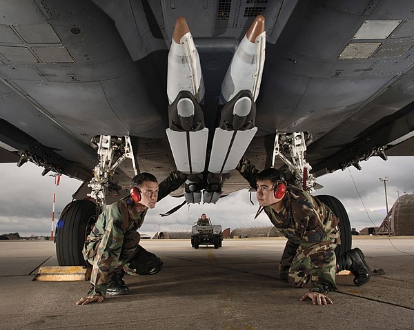 4 SDBs (training/ground handling variant) loaded on an F-15E Strike Eagle