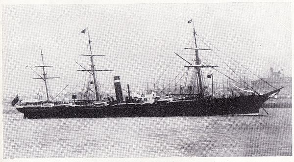 City of Paris of 1866 was Inman's first liner that matched the speed of Cunard Line's express ships