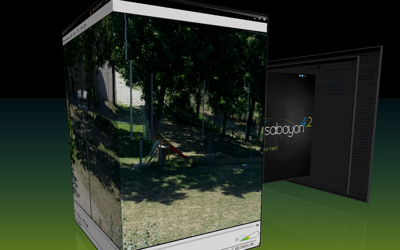 File:Sabayon Linux 4.2G VLC video play with compiz fusion.png